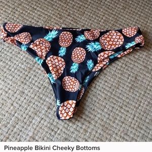 L zaful pineapple bikini bottoms